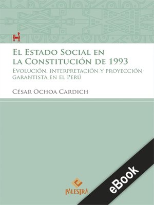 cover image of El estado Social en la Constitución de 1993